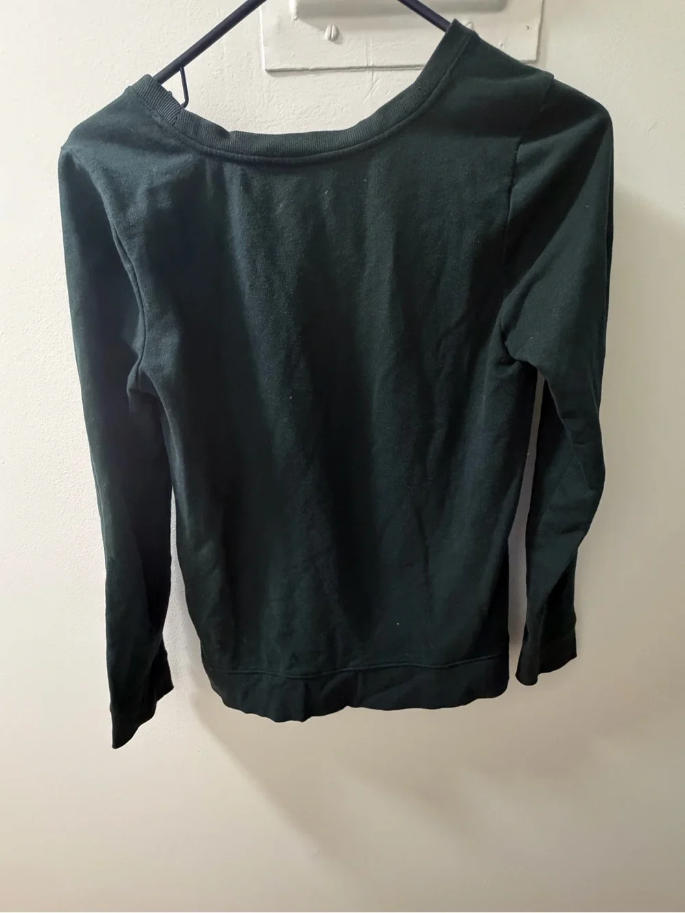 Ann Taylor LOFT Textured Pullover Sweatshirt – Women’s XS – Olive Green
